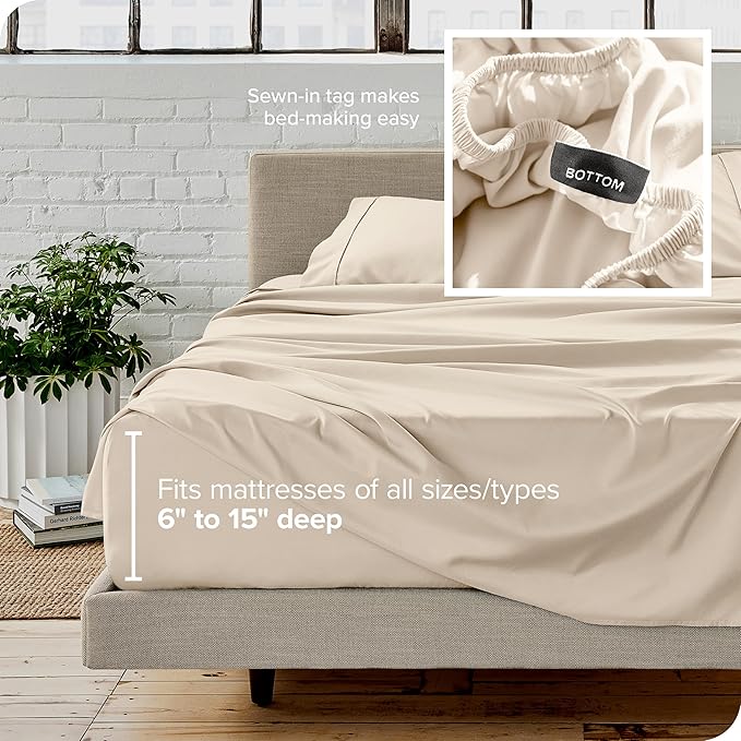 Microfiber Bed Sheet Set - King - 4 Piece