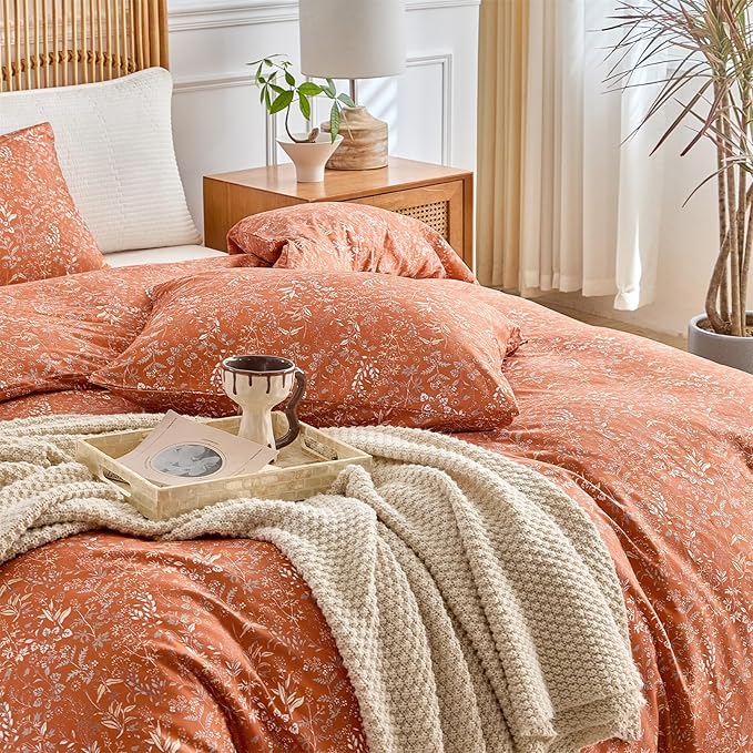 100% Cotton Duvet Cover Set - Full - 3 Piece