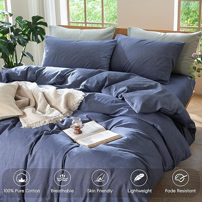Linen Duvet Cover Set - Full
