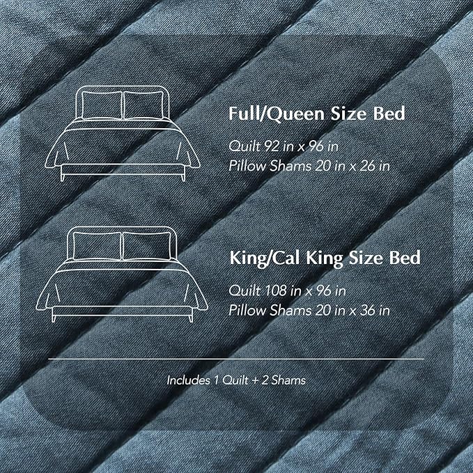 Quilt Set - King - 3 Piece
