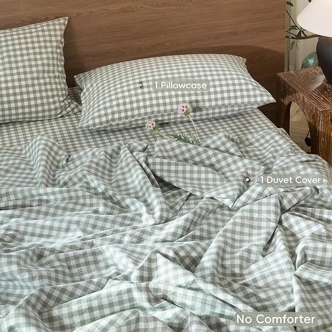 Linen Duvet Cover Set - Twin