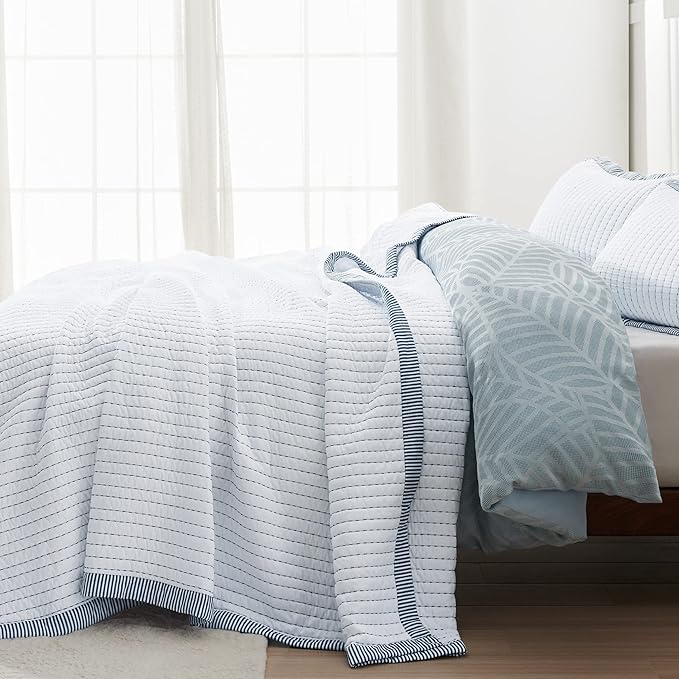 Microfiber Quilt Set - Queen - 3 Piece
