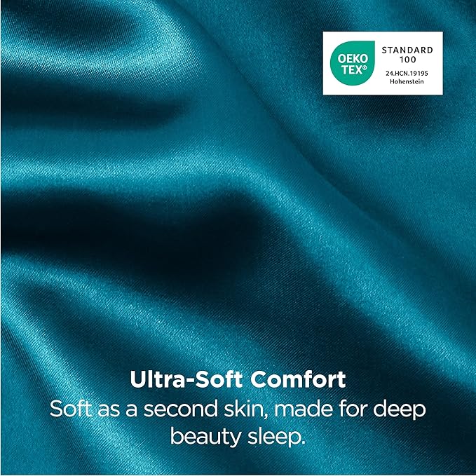 Satin Pillowcase Set - King - 20 x 36 in - 2 Piece