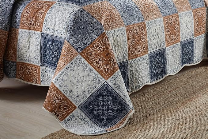 Microfiber Quilt Set - King - 3 Piece
