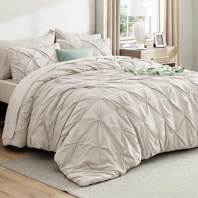 Linen Comforter Set - California King - 7 Piece