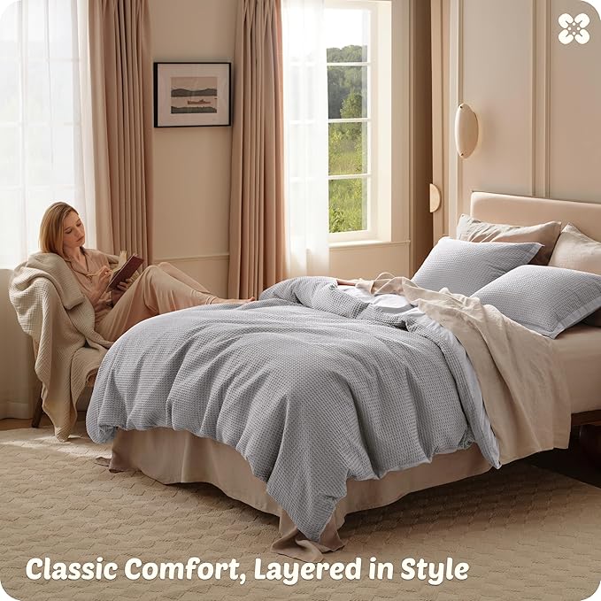 100% Cotton Duvet Cover - King - 3 Piece