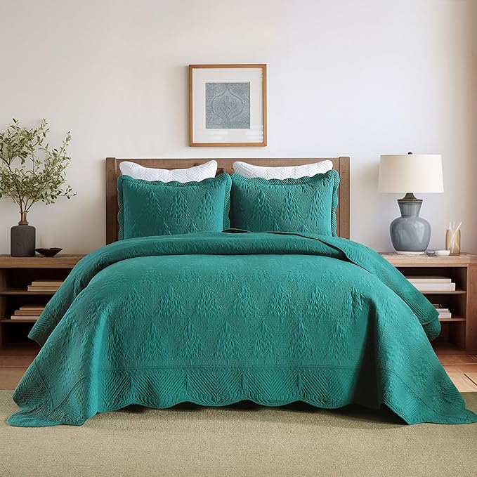 100% Cotton Quilt Set - Queen - 3 Piece