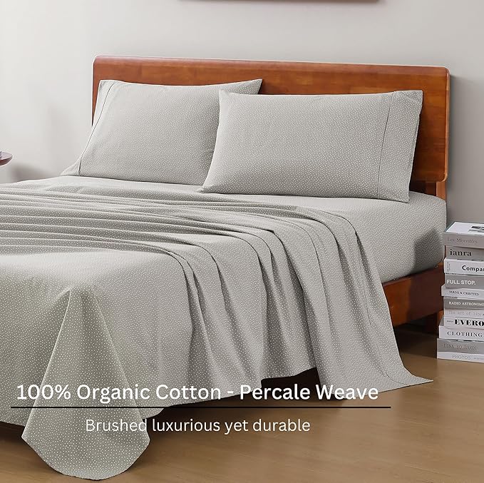 Linen Bed Sheet Set - Queen - 15 in Deep Pocket - 4 Piece