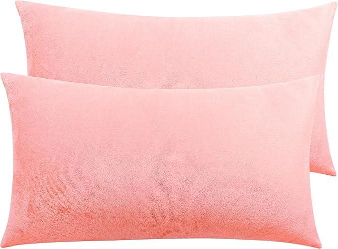 Flannel Pillowcase Set - King - 20 x 36 in - 2 Pack