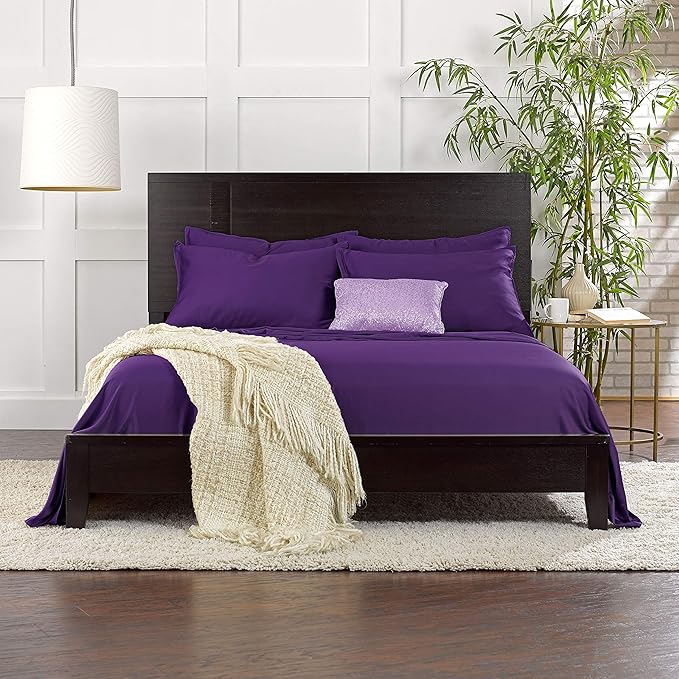 Bamboo Cooling Bed Sheet Set - Queen - 4 Piece