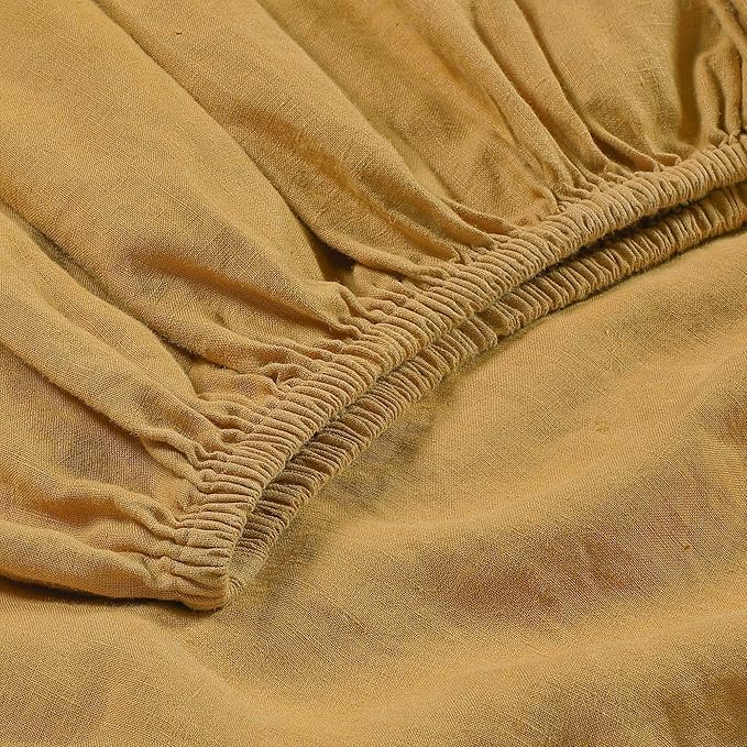 Linen Cooling Bed Sheet Set - Queen - 4 Piece