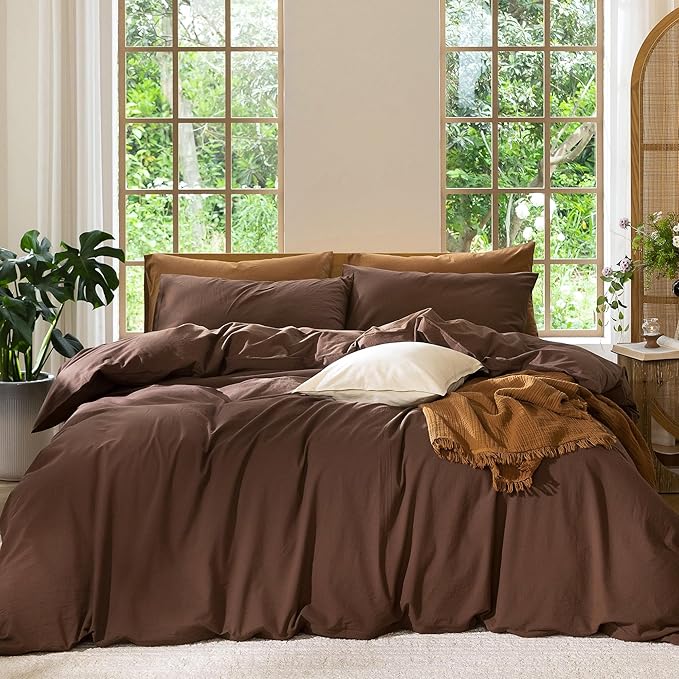 Linen Duvet Cover Set - Twin
