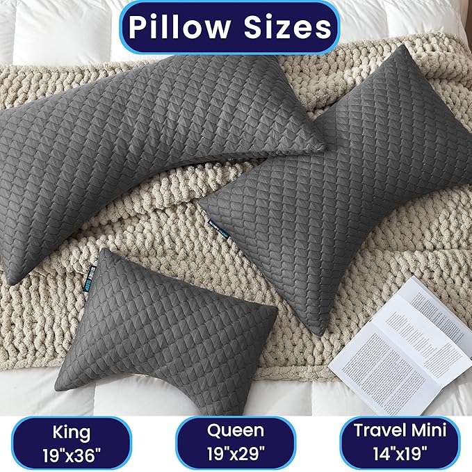 Memory Foam Bed Pillow - King