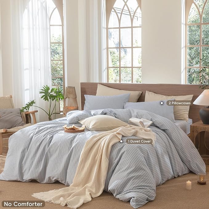 Linen Duvet Cover Set - Queen