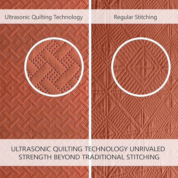 Microfiber Quilt Set - King - 3 Piece
