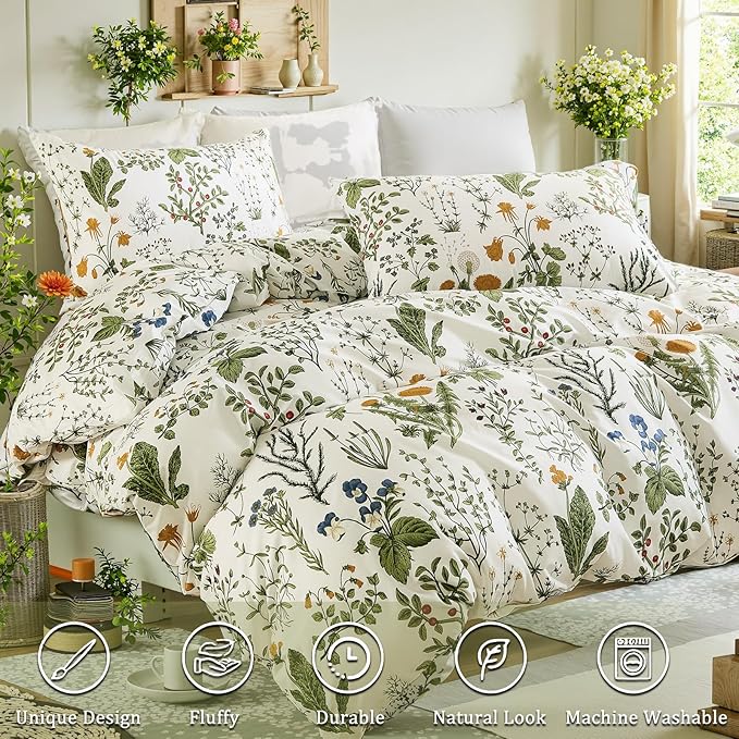 100% Cotton Duvet Cover Set - Queen - 3 Piece