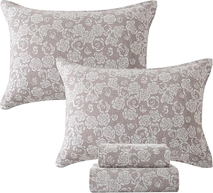 100% Cotton Bed Sheet Set - Queen - 4 Piece