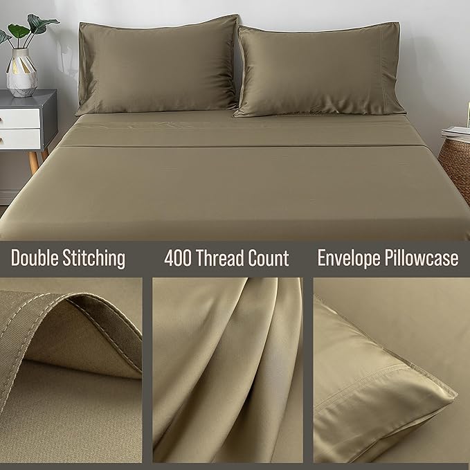 Bamboo Cooling Pillowcase Set - Queen - 2 Piece