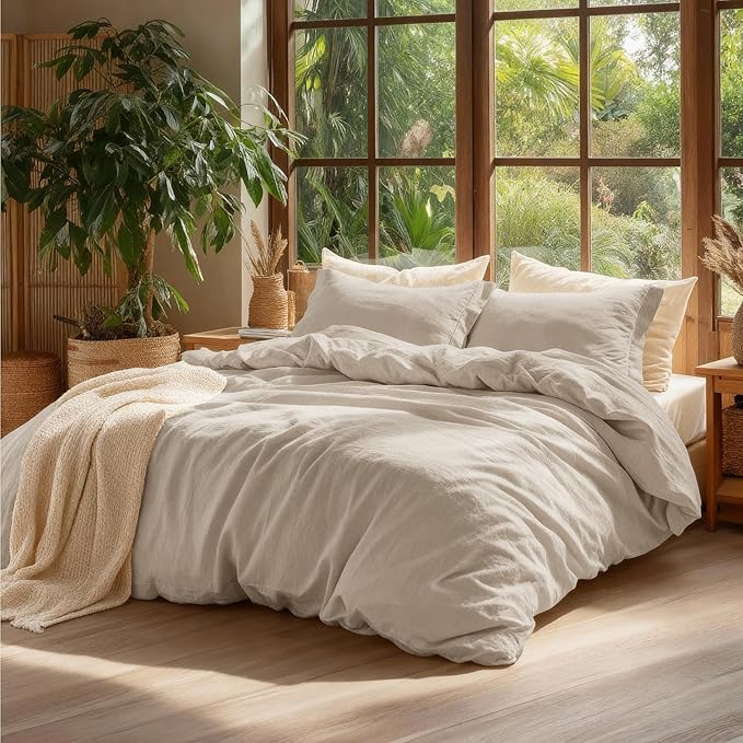 Linen Duvet Cover Set - Queen