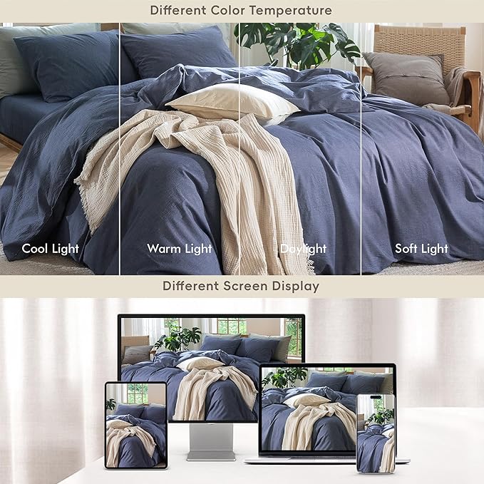 Linen Duvet Cover Set - Full