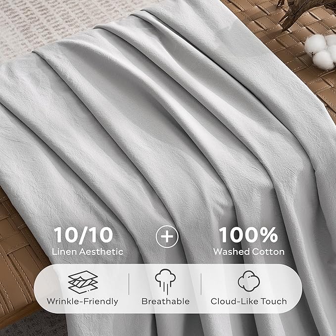 Linen Duvet Cover Set - Full
