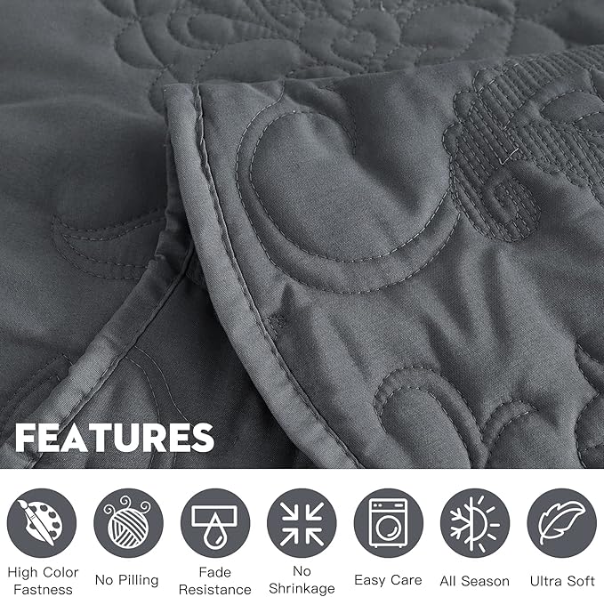 Microfiber Bedding Set - King - 5 Piece