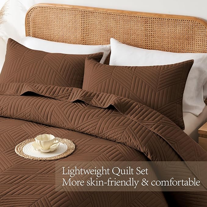 Microfiber Quilt Set - Queen