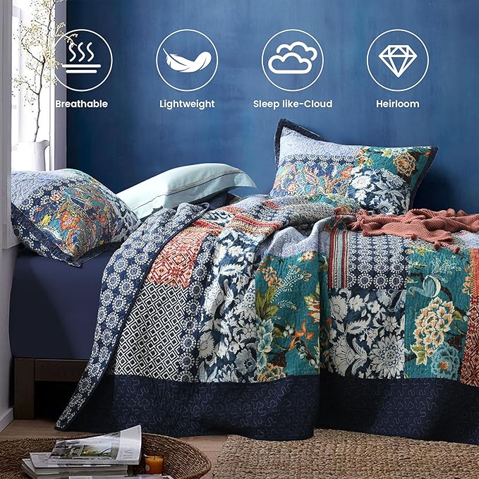 100% Cotton Quilt Set - California King