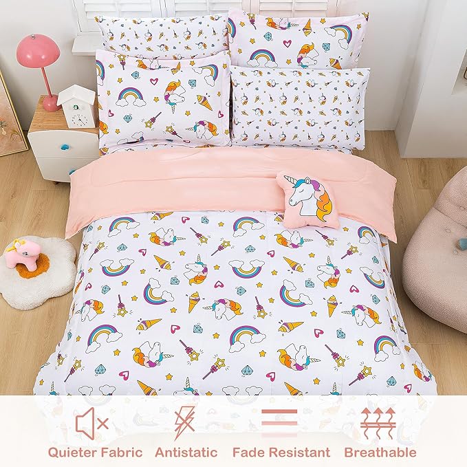 Microfiber Comforter Set - Twin - 6 Piece