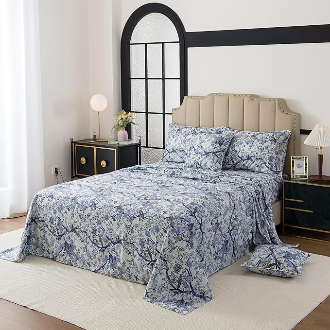 Bed Sheet Set - Twin - 17.7 in Deep Pocket - 4 Piece