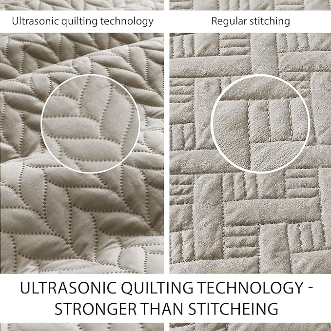 Microfiber Quilt Set - King - 3 Piece