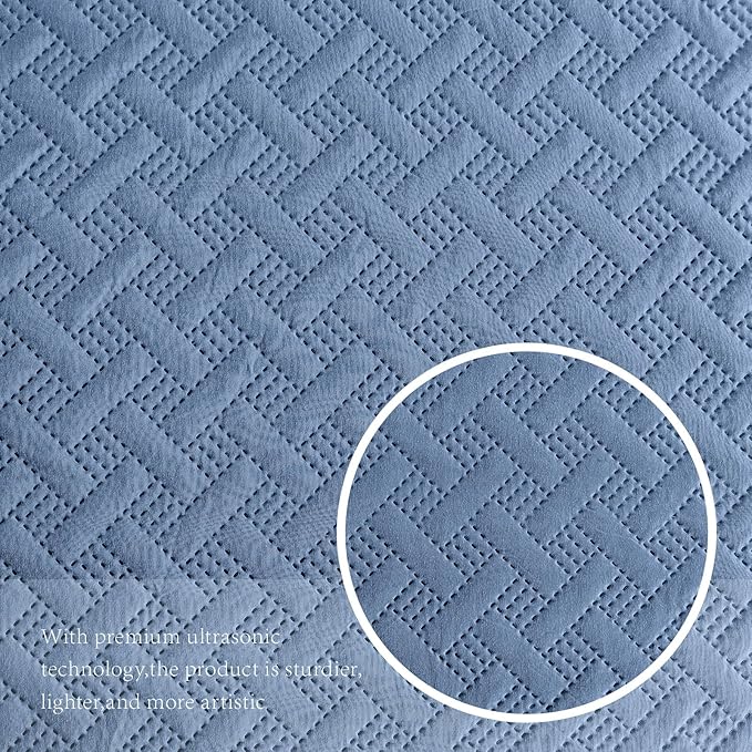 Microfiber Quilt Set - King - 3 Piece