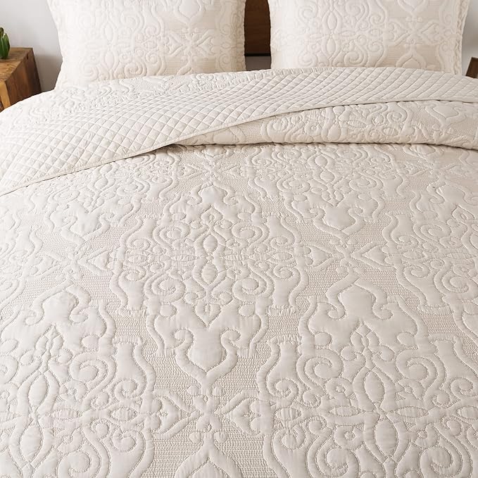 Microfiber Quilt Set - King - 3 Piece