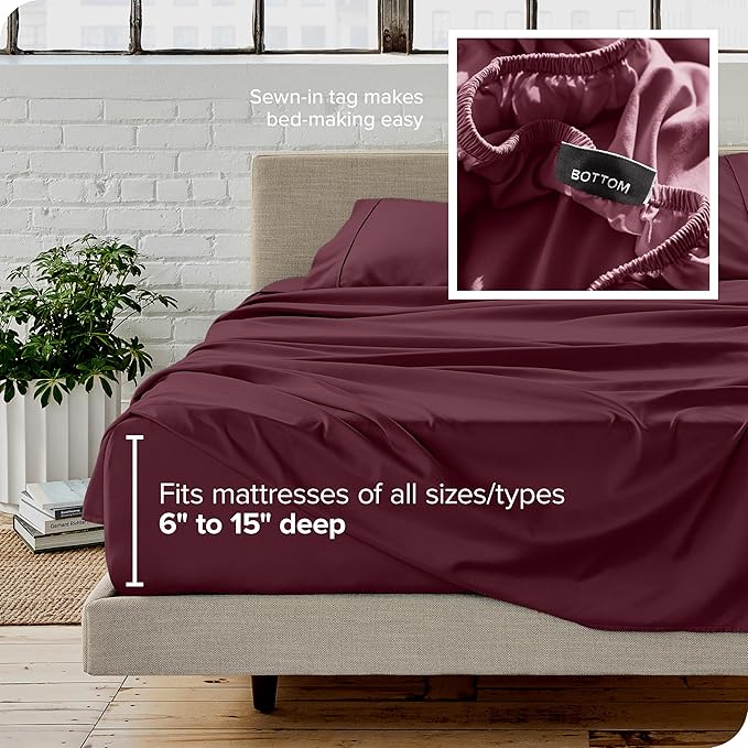 Microfiber Bed Sheet Set - King - 4 Piece