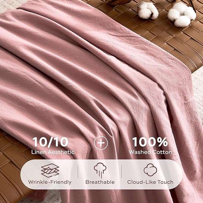 Linen Pillowcase Set - Standard - 20 x 26 in - 2 Piece