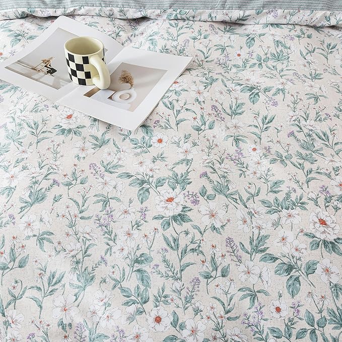 100% Cotton Duvet Cover Set - Queen - 3 Piece