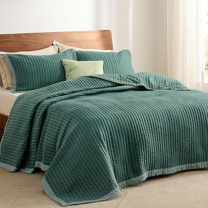Microfiber Quilt Set - King - 3 Piece
