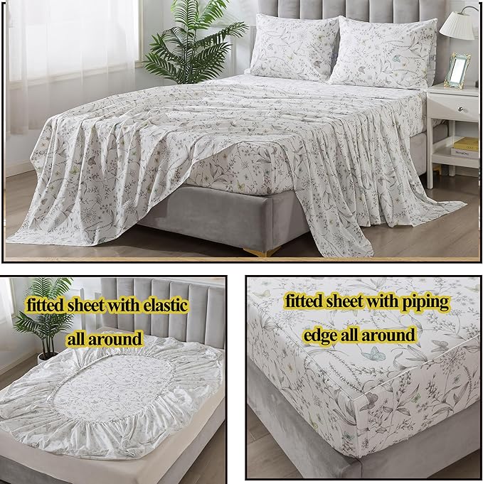 Bed Sheet Set - Queen - 4 Piece