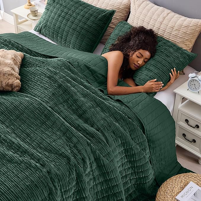 Velvet Quilt Set - Queen