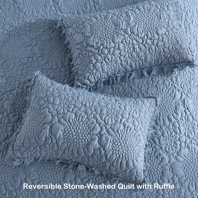 Microfiber Quilt Set - King - 3 Piece