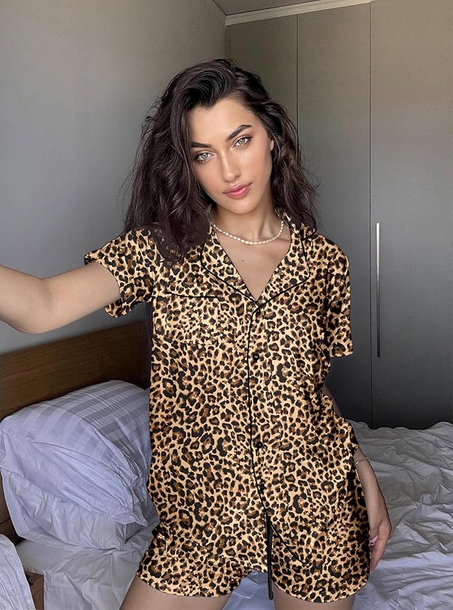 Women's Pajama Set - Short Sleeve - 2 Piece