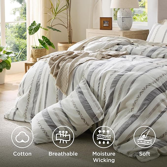 100% Cotton Duvet Cover Set - Queen