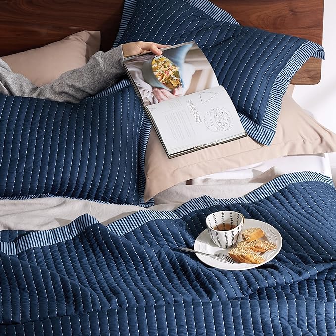 Microfiber Quilt Set - King - 3 Piece