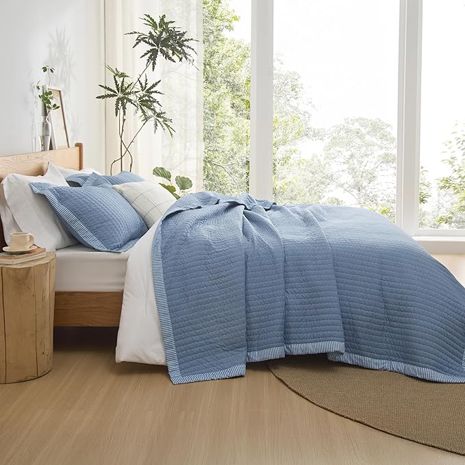 Microfiber Quilt Set - King - 3 Piece