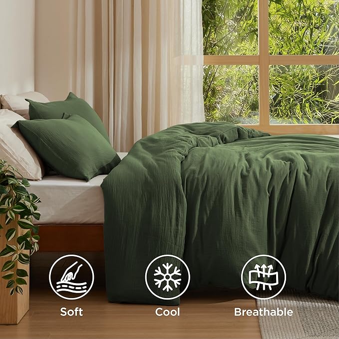 Bamboo Cooling Duvet Cover Set - King - 3 Piece