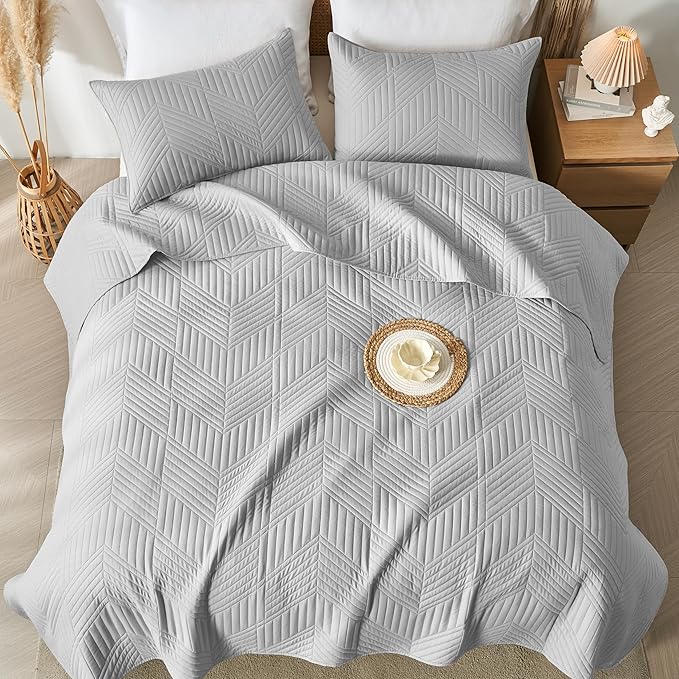 Microfiber Quilt Set - Queen