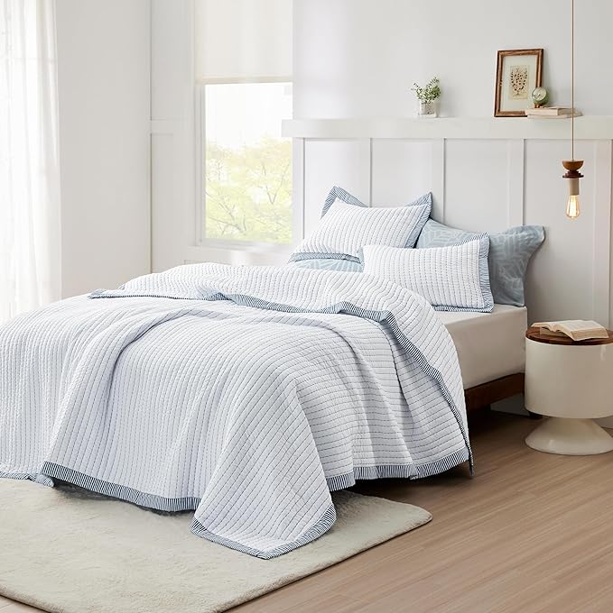 Microfiber Quilt Set - Queen - 3 Piece
