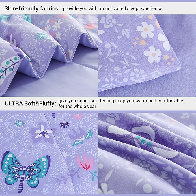Microfiber Comforter Set - Twin - 6 Piece
