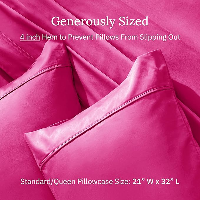 100% Cotton Pillowcase Set - Queen - 2 Piece