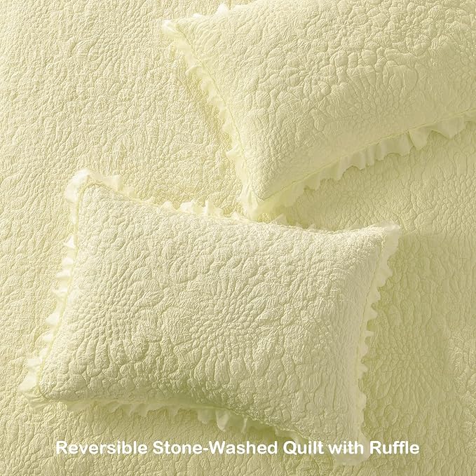 Microfiber Quilt Set - King - 3 Piece